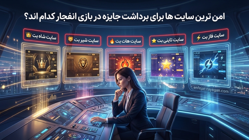 امن‌ ترین سایت‌ ها برای برداشت جایزه در بازی انفجار کدام اند؟